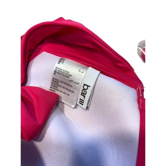 Bar III Twist Bandeau Bikini Top Size XL - Picture 7 of 10